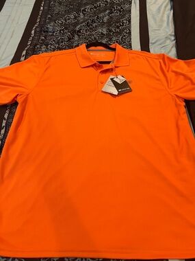 ARIAT TEK Orange Men's Golf Polo Shirt